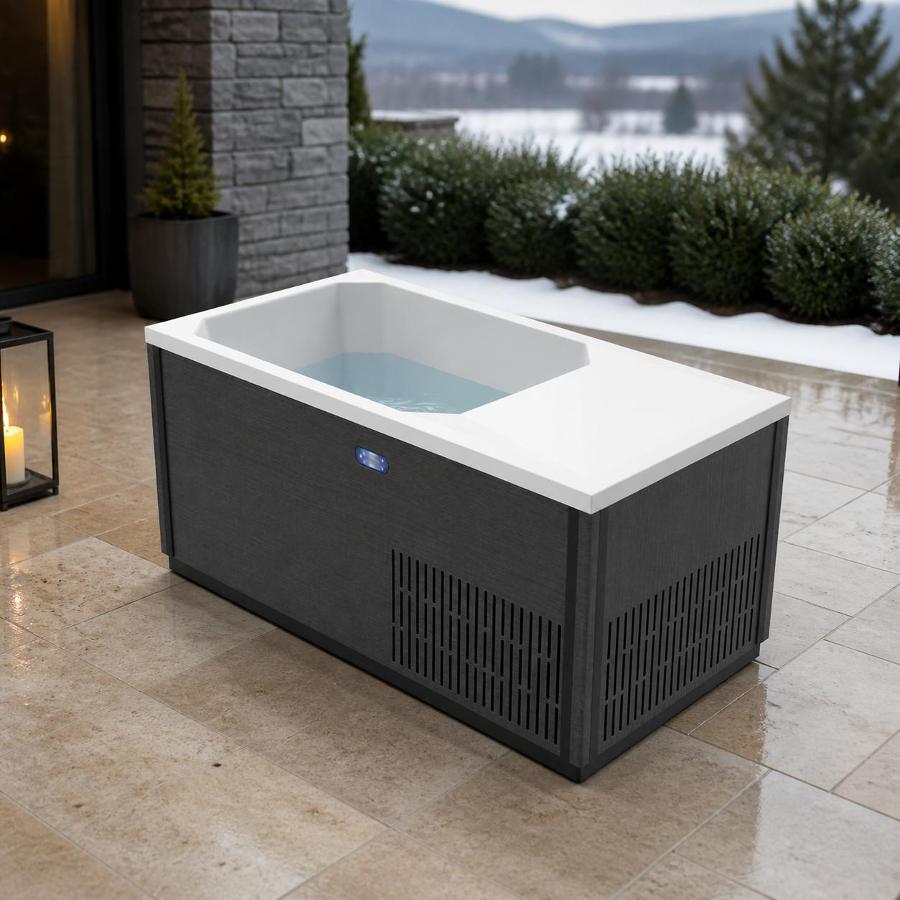 Isometric render of the C02 cold plunge tub